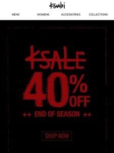 ++ KSALE 40% OFF CONTINUES ++?