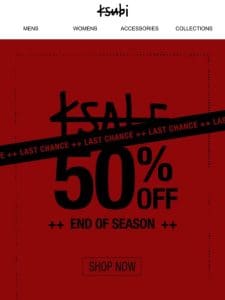 ++ LAST CHANCE 50% OFF KSALE ++?