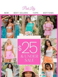 LAST DAY: $25 & Under Sale ❗