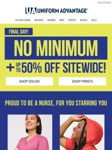 LAST DAY! Nurses Week SALE ENDS TONIGHT!