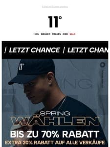 LETZT CHANCE | 20% Extra-Rabatt