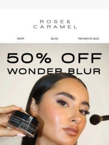 LIMITED TIME! 50% OFF WONDER BLUR BRONZER??