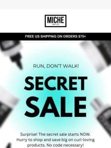 Last Call For The SECRET SALE!