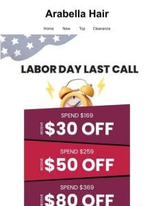 Last Chance! $80 Voucher