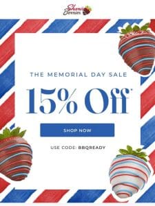 Last Chance On Memorial Day Savings