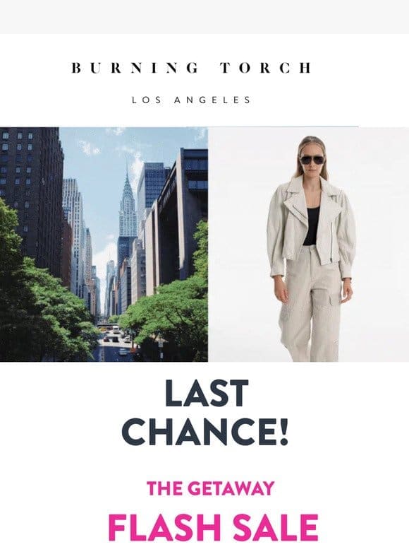 Last Chance!⚡️Discover the Getaway Flash Sale!