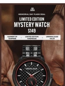 Limited Mystery Watch for ONLY $149