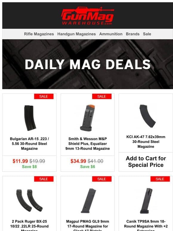 Load Up On These Mag Deals | Bulgarian AR-15 30rd Mag for $12