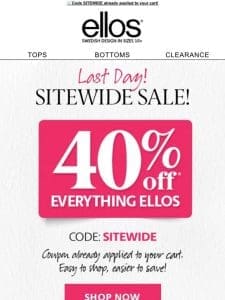 Look Inside Take 40% off Sitewide