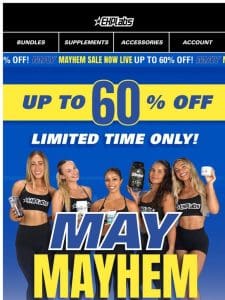 MAY MAYHEM SALE – Now Live!