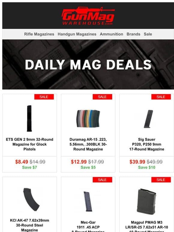 Mag Deals You Won’t Want To Miss | ETS Gen 2 Glock 9mm 32rd Mag for $9