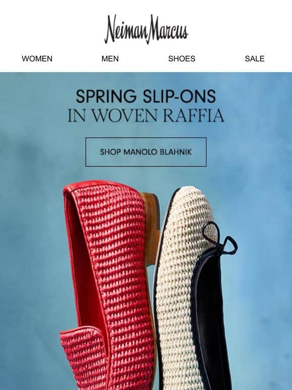 Manolo Blahnik debuts new flats for spring