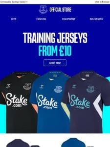 Matchday Buys…Training Jerseys From £10