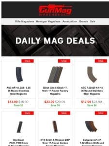 May Magazine Deals! | ASC AR-15 30rd Stainless Steel Magazine for $13