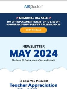 May Newsletter: Giveaway Winners， Memorial Day Sale， and More!