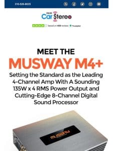 Meet The Musway M4+ The Pinnacle Of Amplification and DSP Technology!