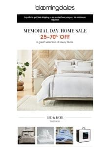 Memorial Day Home Sale: Up to 70% off