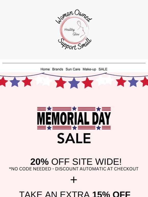 Memorial Day SALE Ends Tomorrow! ⏰