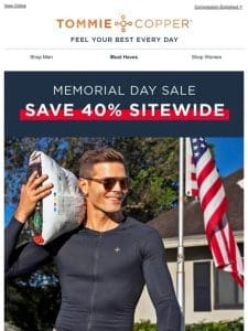 Memorial Day Sale! Save 40% Sitewide
