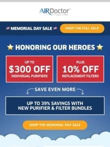 Memorial Day Sale: Save Sitewide!