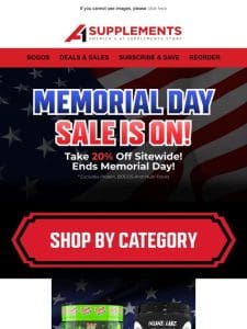 Memorial Day Sale is On!