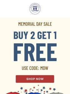 Memorial Day Sale is here!