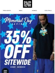 Memorial Day Savings | 35% Off Sitewide