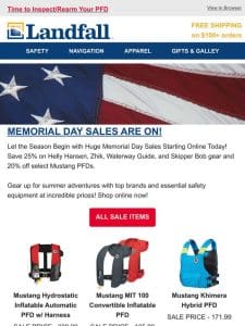 Memorial Day Savings @Landfall