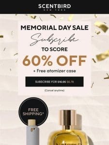 Memorial Day Steals Inside! 60% Off Plus FREE CASE