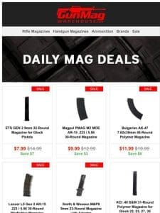 Middle Of The Week Magazine Deals | ETS Gen 2 Glock 9mm 32rd Mag for $8