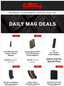 Monday Magazine Deals You Don’t Want To Miss Out On | Check-Mate 2011 9mm 126mm 17rd Mag for $50