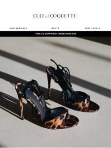 Monica Leopard Heels Are Back