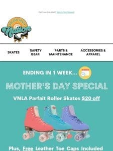 Mother’s Day Deal: $50 Off Roller Skate Bundle!