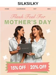 Mother’s Day Flash Deal: Extra 20% Off on Luxurious Silk Gifts!