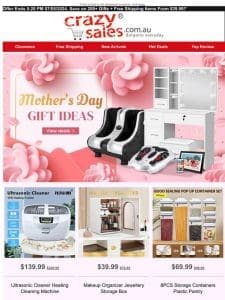 Mother’s Day Made Easy : Save on 200+ Gifts + Free Shipping Items From $39.99!*