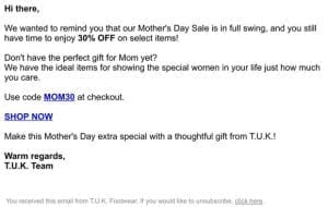 Mother’s Day Sale Ends Soon…