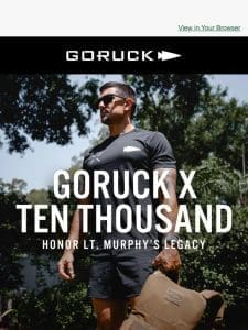 NEW GORUCK x Ten Thousand Collection