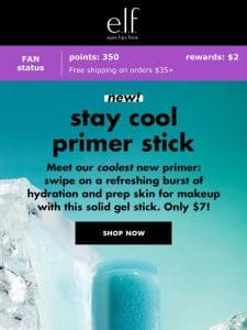 NEW! Stay Cool Primer Stick