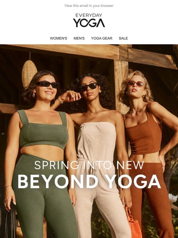 New Arrivals from Beyond Yoga!