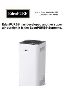 New EdenPURE Super Air Purifier