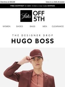 New HUGO BOSS just dropped