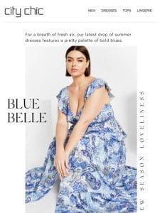 New-In Dresses: Blue Belle + 40% Off* New Season