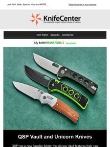 New Knives: Spyderco， QSP， Leatherman， Buck