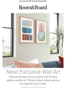 New! Limited edition wall art