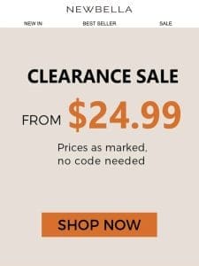 New Markdowns: Sale from $19.99