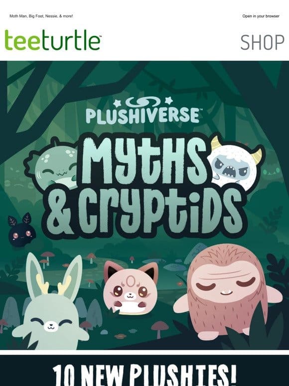 New Myths & Cryptids plushies! ? ?