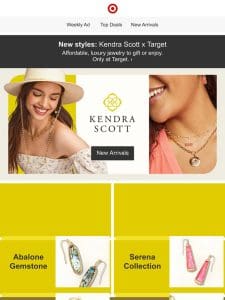 New drop from Kendra Scott x Target.