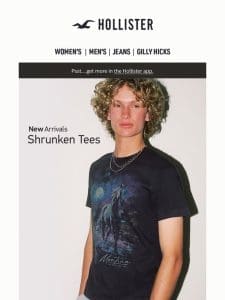 New & now: shrunken tees.