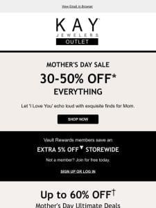 Not a Drill: 30-50% OFF EVERYTHING