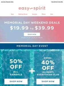 Now Only $19.99 & Up | Memorial Day Weekend Deals